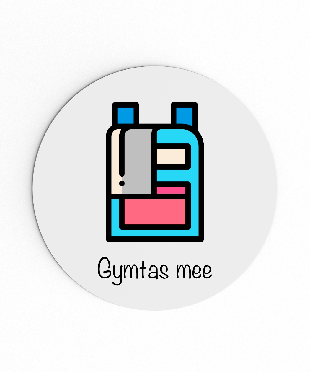 magneetje gymtas mee