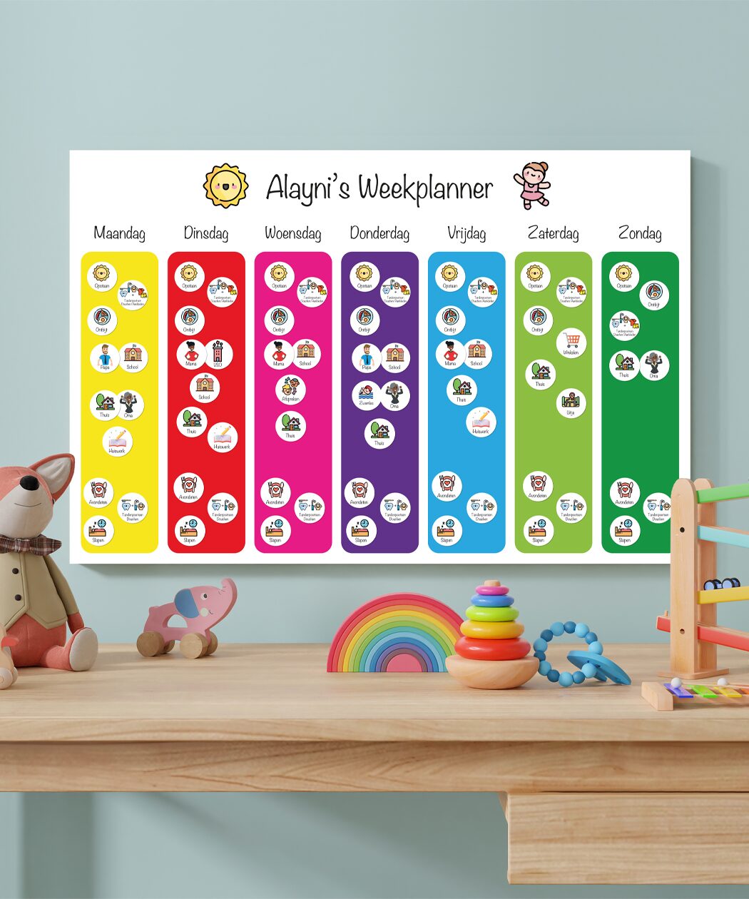 kinderen planbord noa