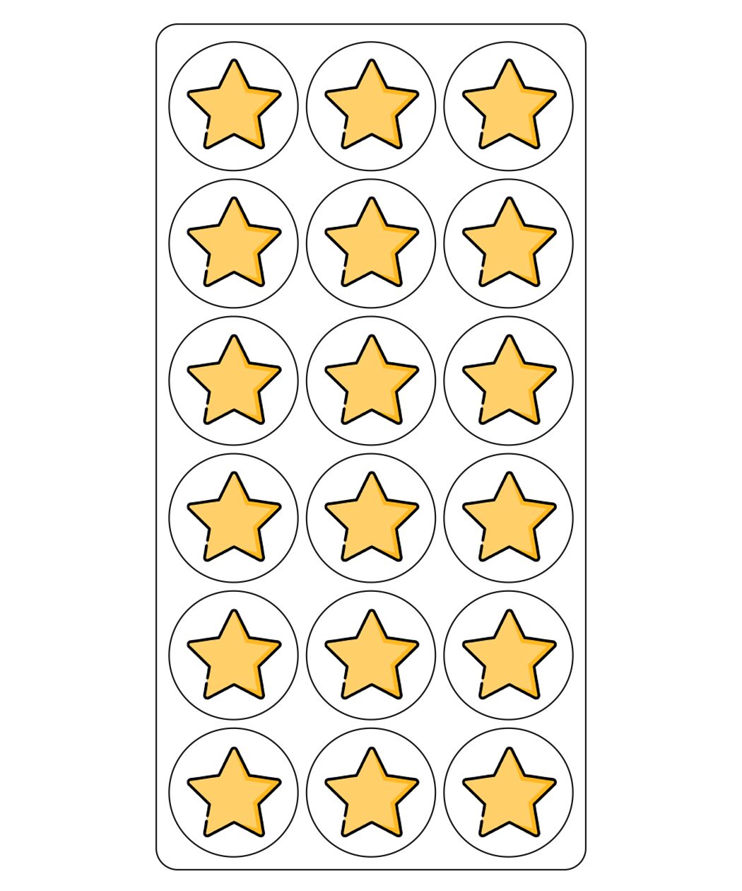 sterretjes beloningskaart